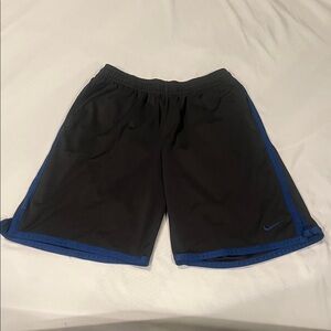Nike Men's Black and Blue Athletic Shorts